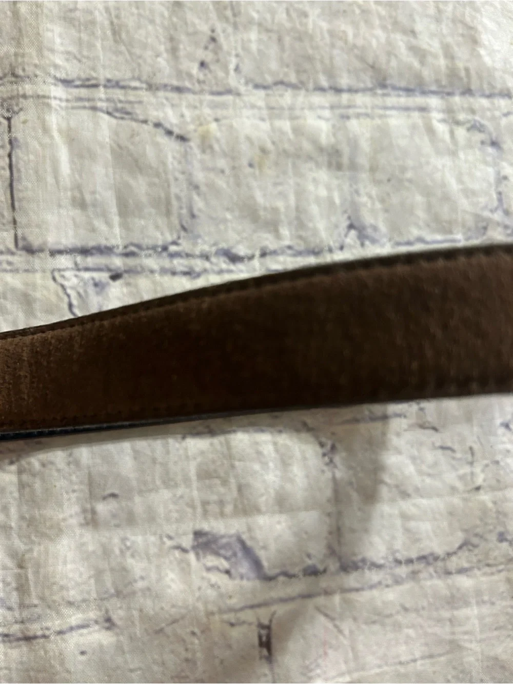 GENUINE SUEDE CHOCOLATE BROWN WOMEN’S BELT GOLD TONE BUCKLE SIZE XL